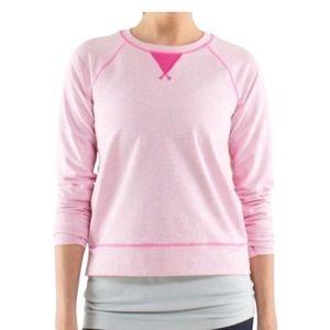 Lululemon pink voyage crew pullover